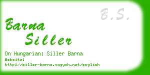 barna siller business card